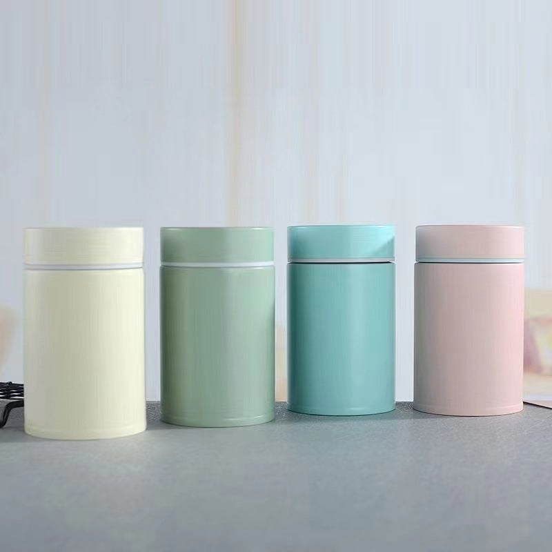 Solid color matte thermos cup