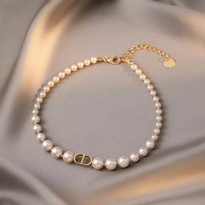 Pearl necklace female summer choker collarbone chain