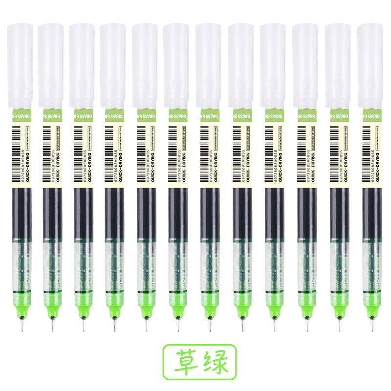 Color neutral straight liquid ballpoint pen