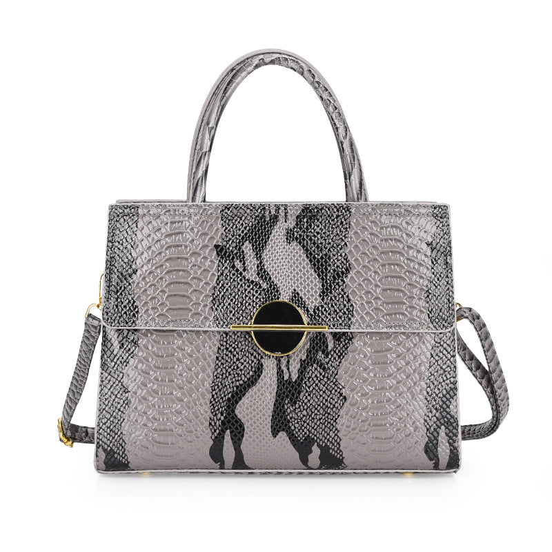 Popular PU snake pattern bag