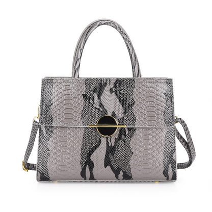 Popular PU snake pattern bag