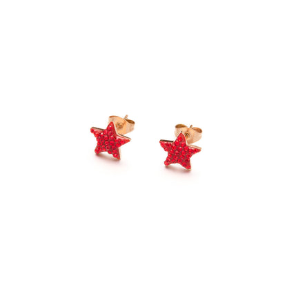 Pentagram stud earrings