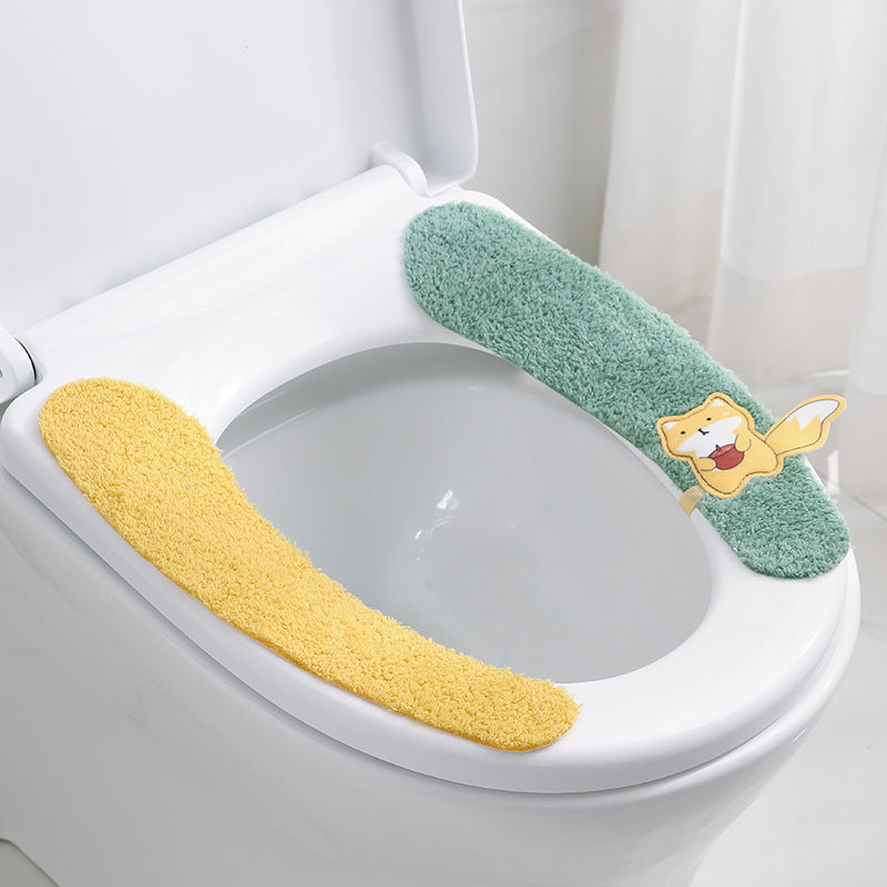 Fleece-Lined Waterproof Toilet Seat Cover