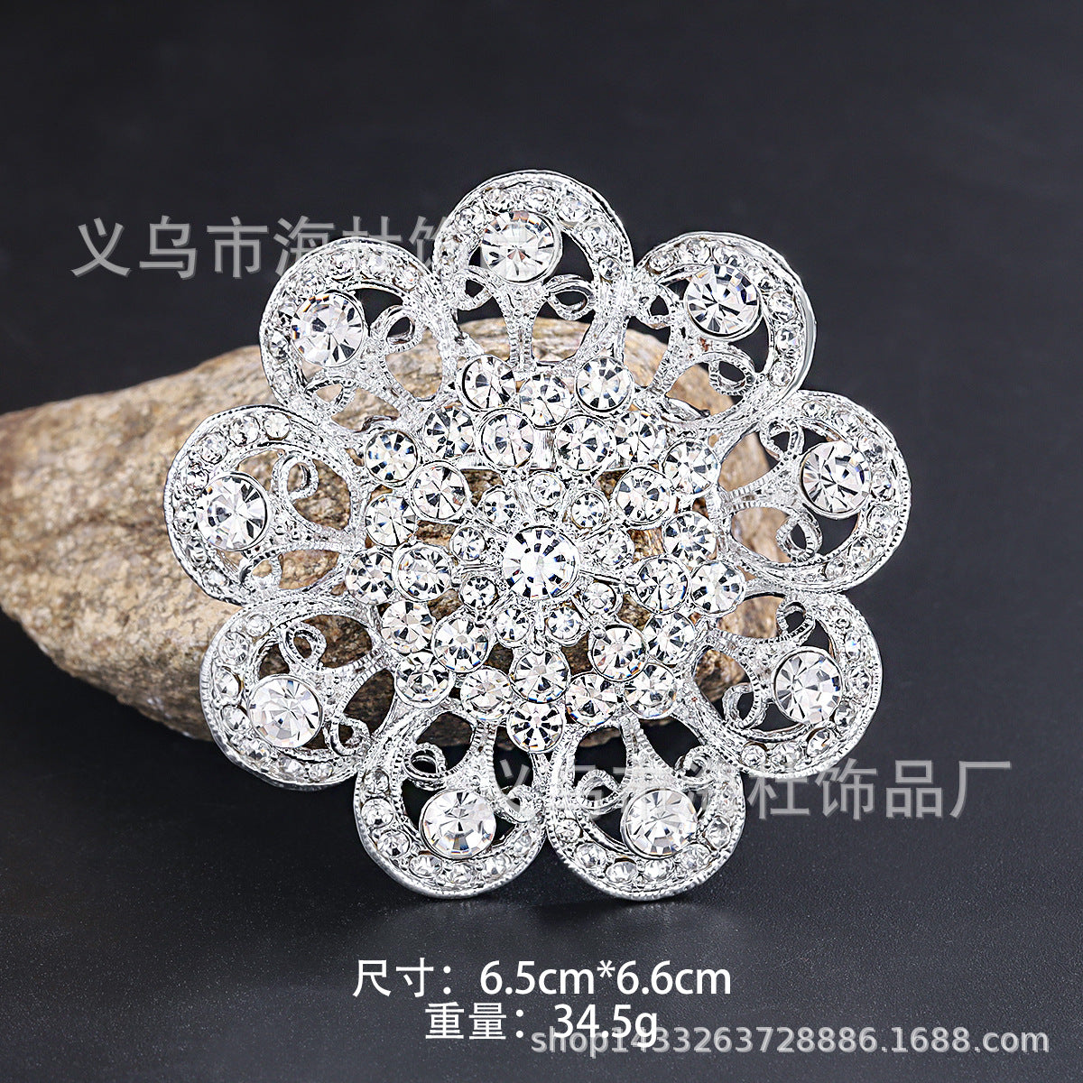 Alloy Rhinestone Brooch Pin fashion