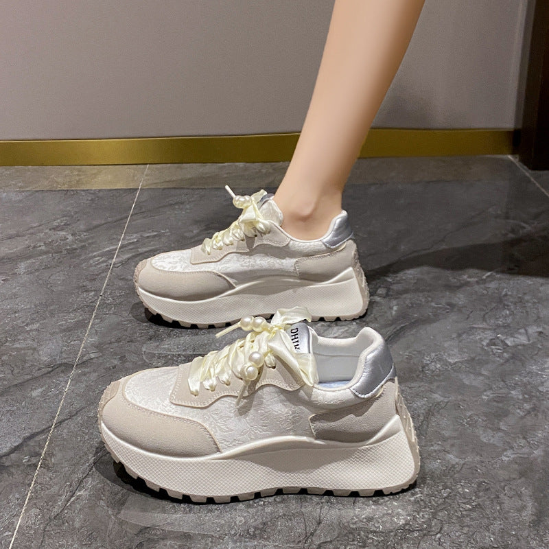 Thick sole height increasing forrest gump shoes sneakers