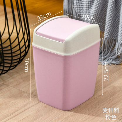 High-End Square Trash Bin with Lid