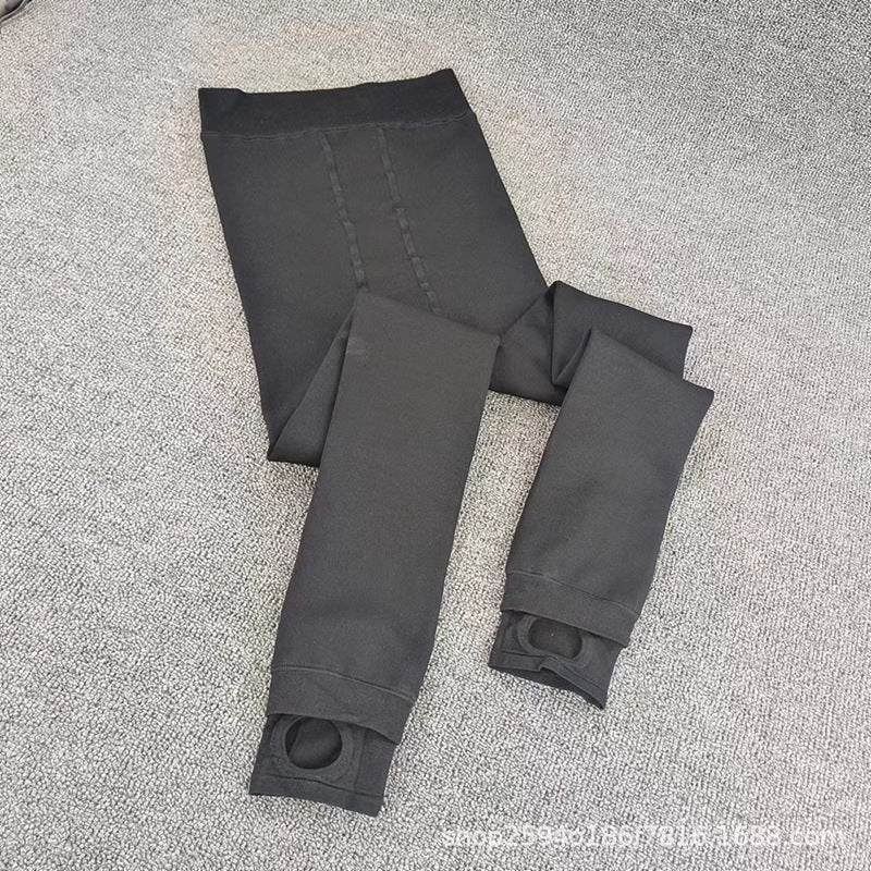 Thickened thermal and velvet hip lift single pair of pants weighs more than 300 grams