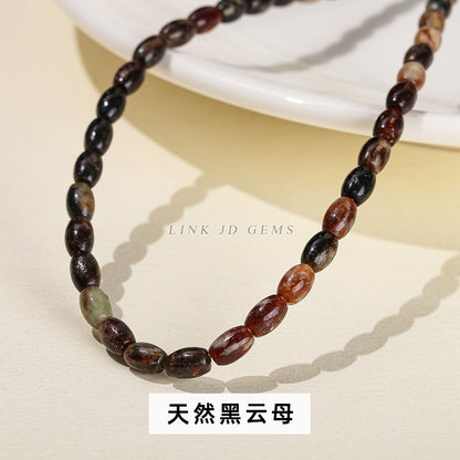 4X6mm natural Shoushan stone rice beads loose beads