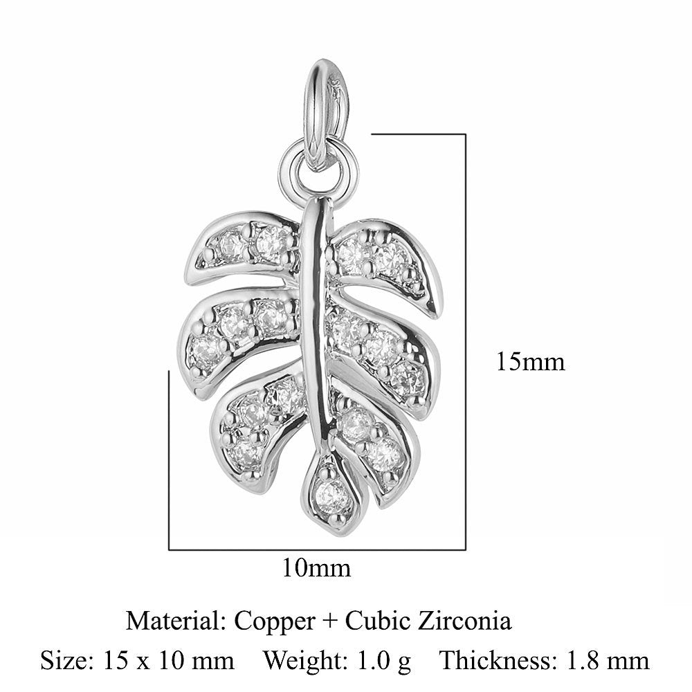 Copper zircon love pendant.