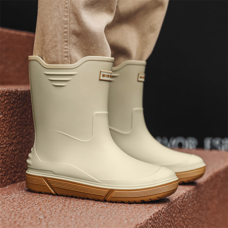 Fashion rain shoes men's warmth