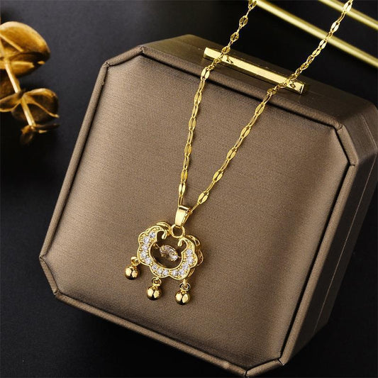 Longevity Lock Bell Necklace