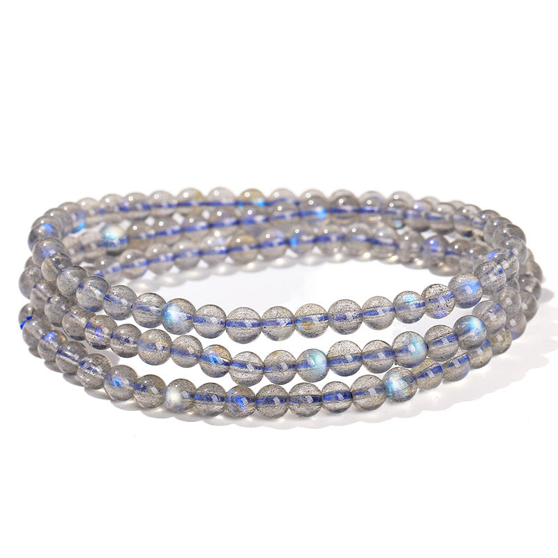 7A Natural Blue Gray Moonlight Multi-circle Bracelet