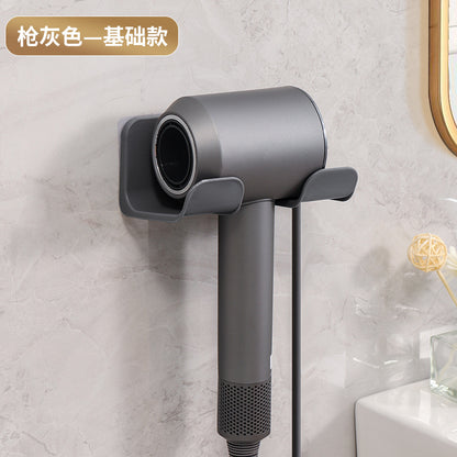 Hair Dryer Holder, No-Drill Wall Mount for Bathroom