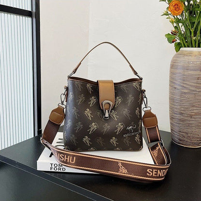 Cross-border high-end printed bag woman