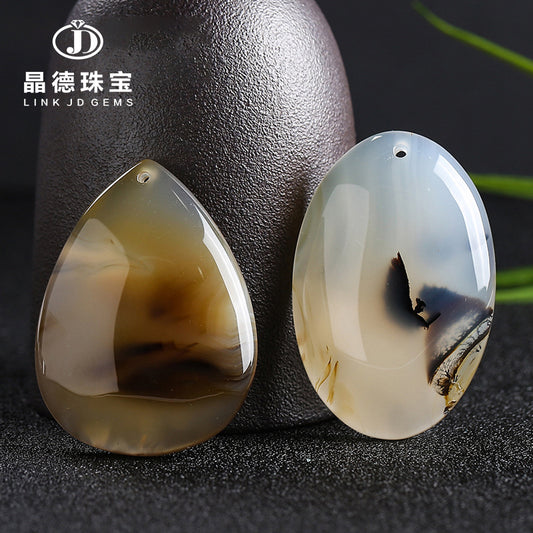 Ocean chalcedony drop pendant