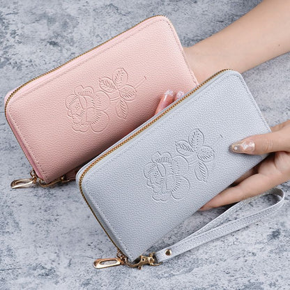 Long zipper multi-function wallet