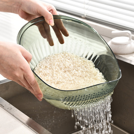 Rice washing colander