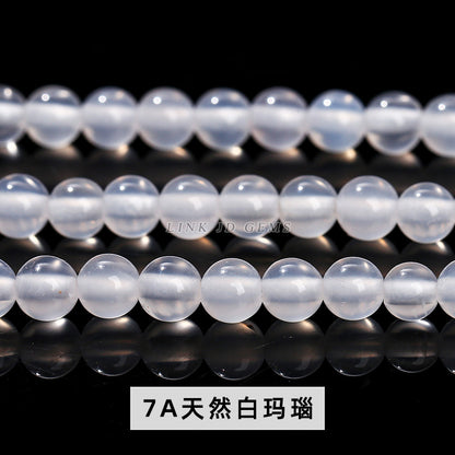 4Mm natural stone crystal agate small beads round beads