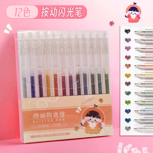 Push color flash pen