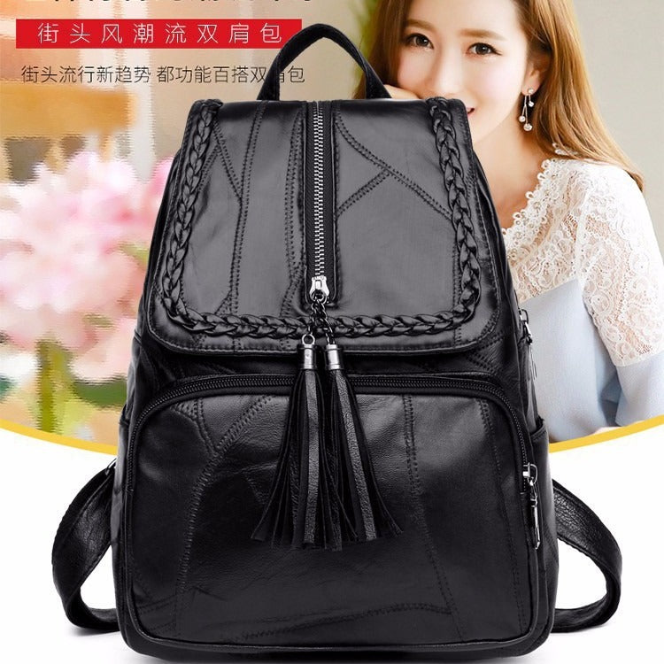 New casual women's backpack pu