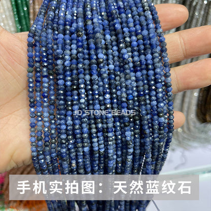 3 * 4Mm crystal cut abacus beads loose beads