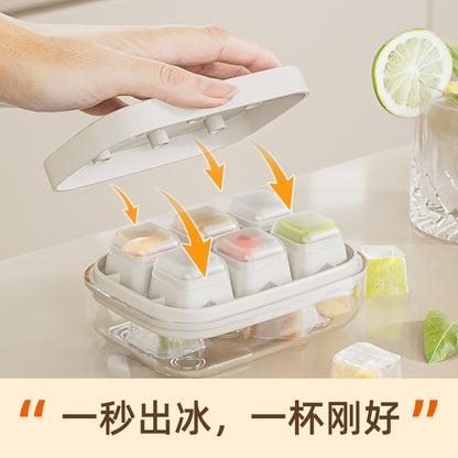 One-touch ice tray