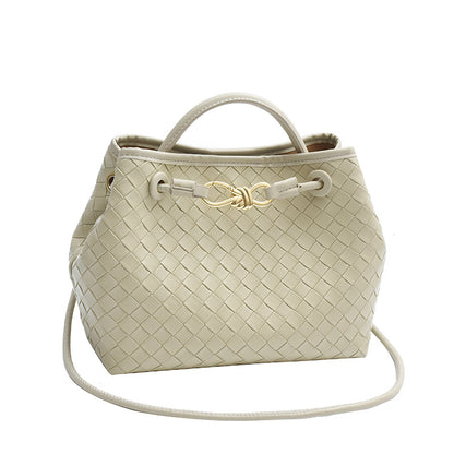 Retro versatile light luxury woven bag