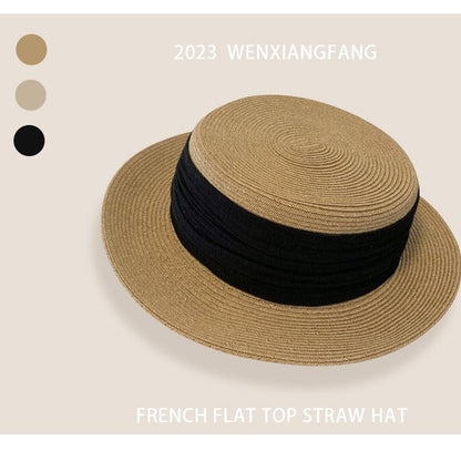 Flat Straw Hat