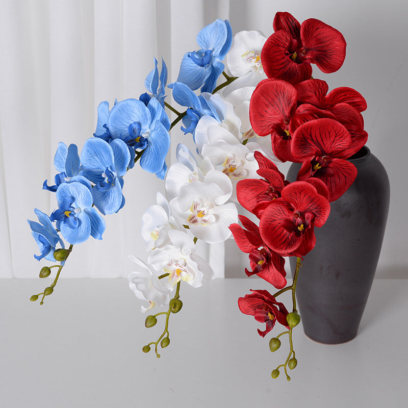 Single artificial flower 9-head Phalaenopsis orchid