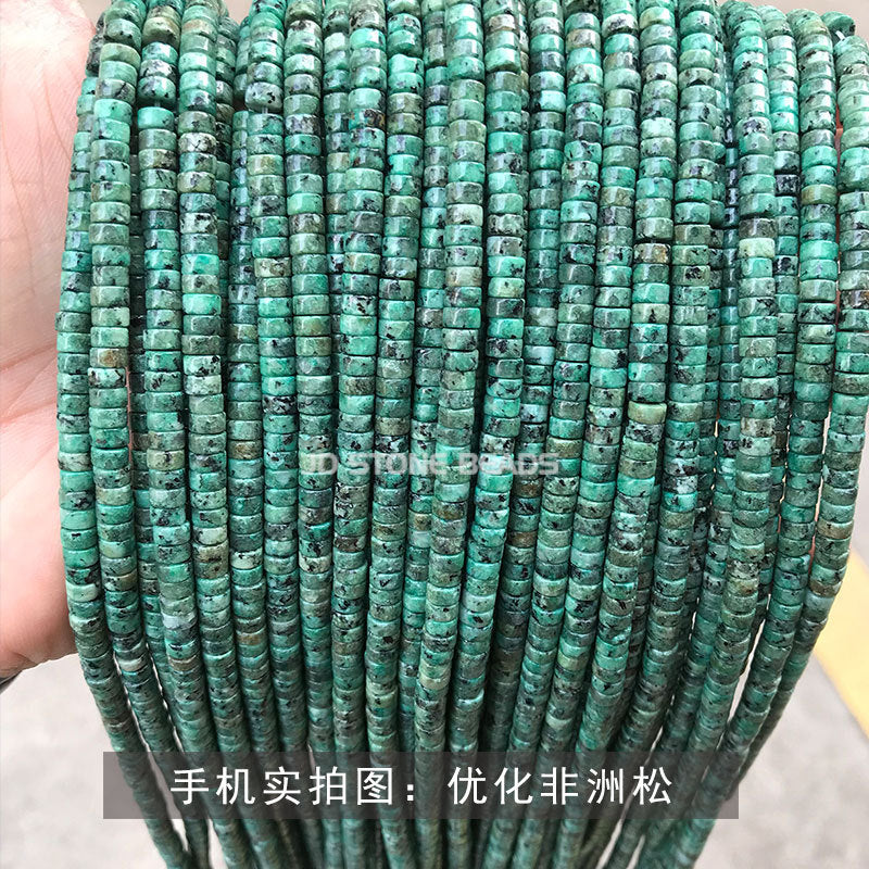 2 * 4Mm Jade Crystal Right Angle Disc Loose Beads