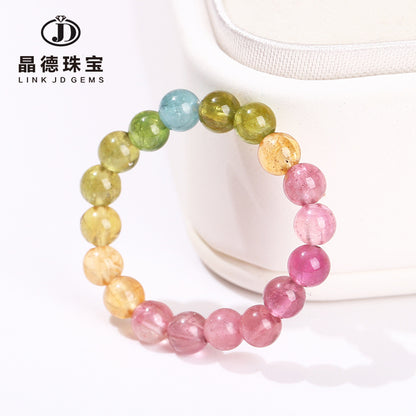 3Mm Natural Stone Bead Ring Tourmaline Crystal Beads