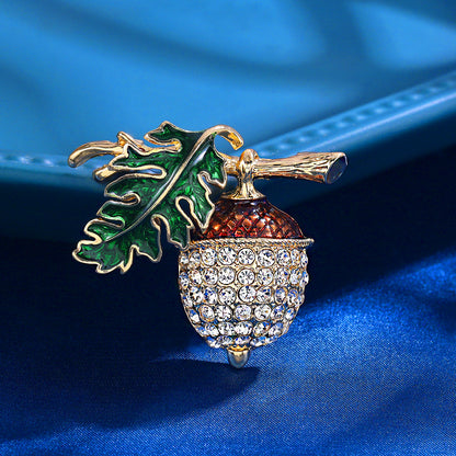 New Rhinestone Pine Nut Brooch