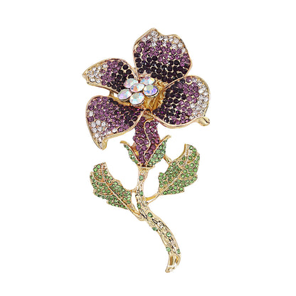 Retro flower brooch temperament