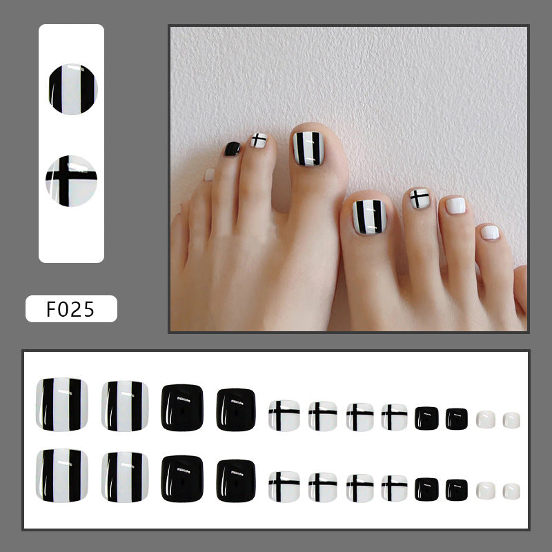 Detachable Fake Toe Nail Patches