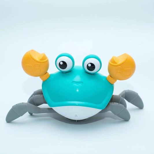 Children's Electric Automatic Sensing Crab and Snail Toy for Boys and Girls Ages 3-6+ Simulation Crawling Toy