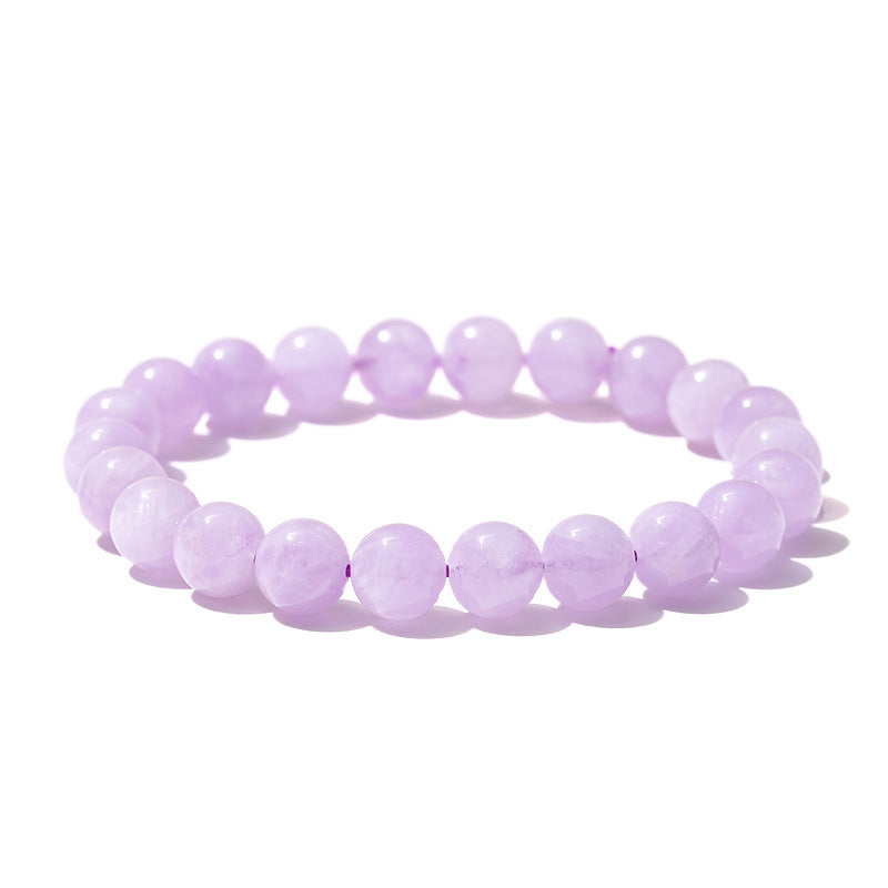 Natural light purple jade bracelet