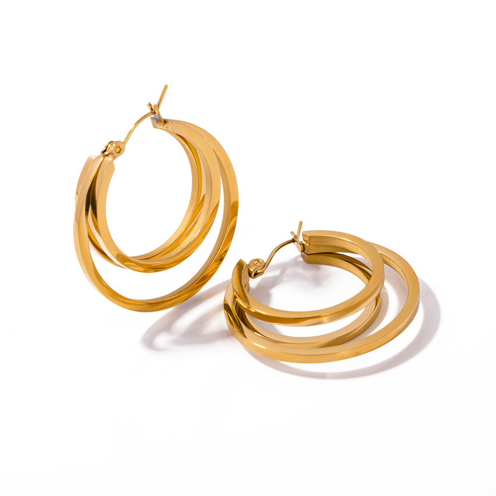 Double line earrings