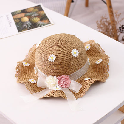 Fairy Family Sun Hat Crossbody Bag Set Girls' Beach Straw Hat