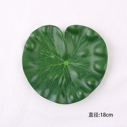 Simulation green plastic lotus leaf