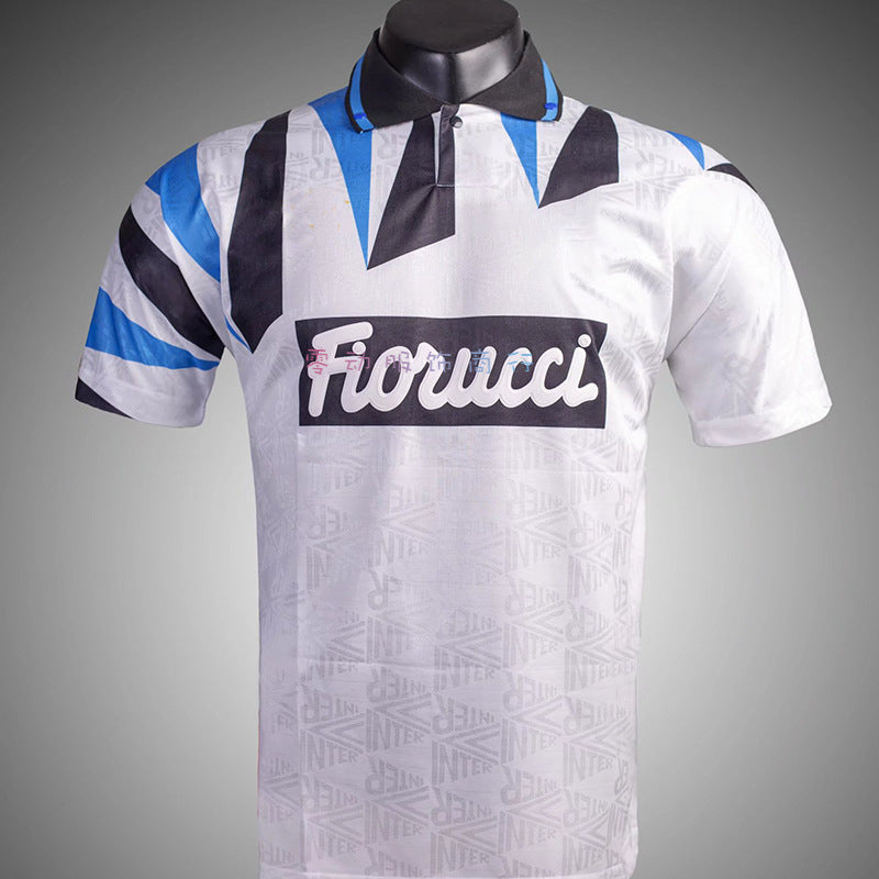 92-93 Serie A Retro Carlos Zanetti Branca Ince Ganz Inter Camiseta visitante 