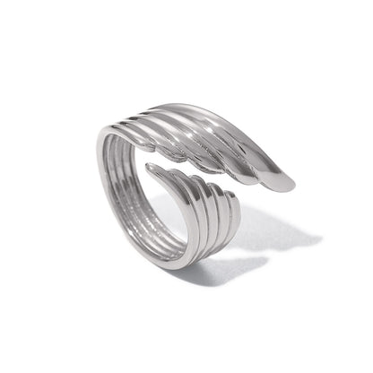 Steel color anti-fading hollow ring