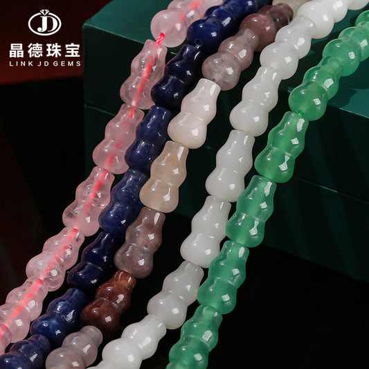 8 * 14 natural Dongling jade gourd loose bead pendant