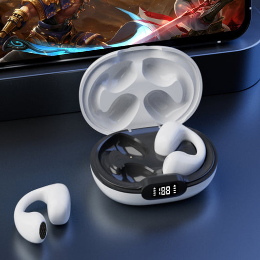 True Wireless Transparent Case Semi-In-Ear TWS Bluetooth Earbuds Long Battery