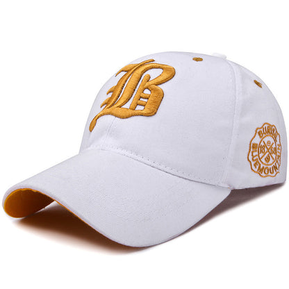 Korean Style Embroidered Letter Duckbill Cap