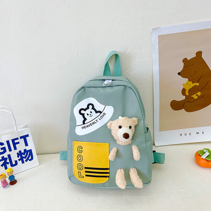 Korean version of bear primary school student backpack