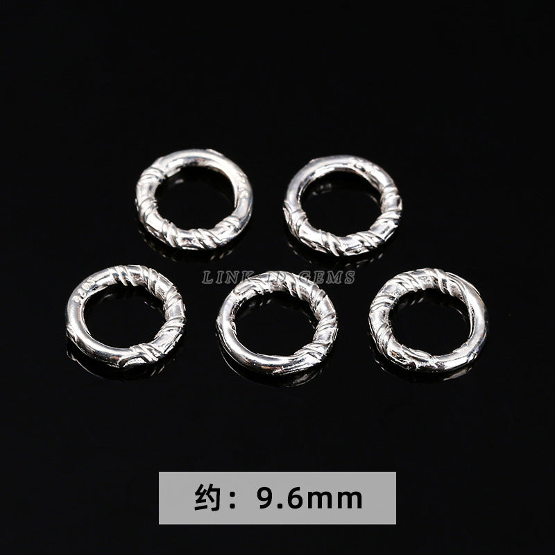 S925 silver bead spacer accessories flower tray snowflake spacer