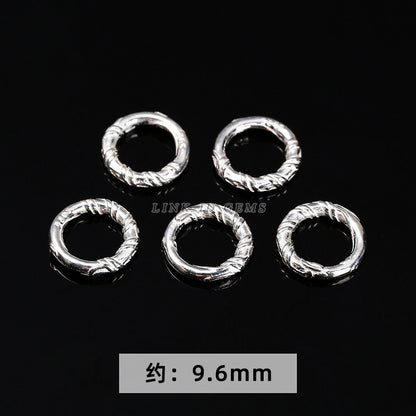 S925 silver bead spacer accessories flower tray snowflake spacer