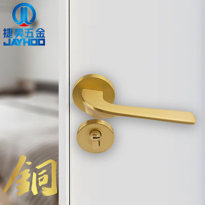 Brass silent door lock