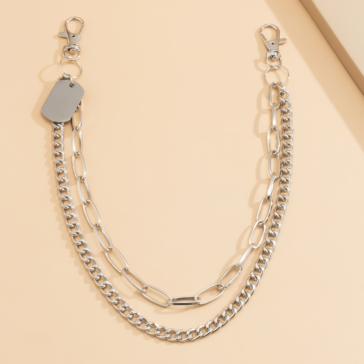 New trendy and cool double-layer waist chain