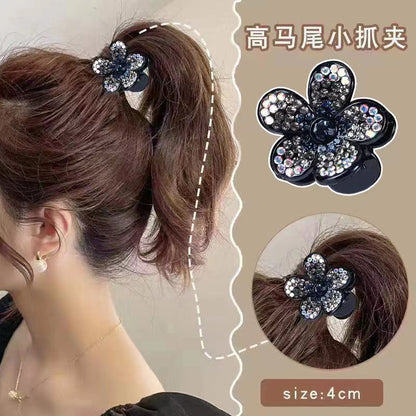 Rhinestone high ponytail fixed god hairpin small